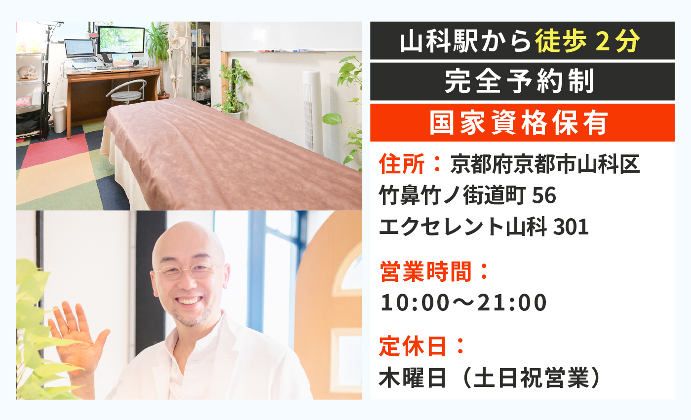 山科駅から徒歩2分・夜21時まで営業